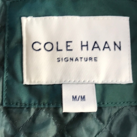 NWT! COLE HAAN Size M dark teal jacket with hood - Picture 5 of 10